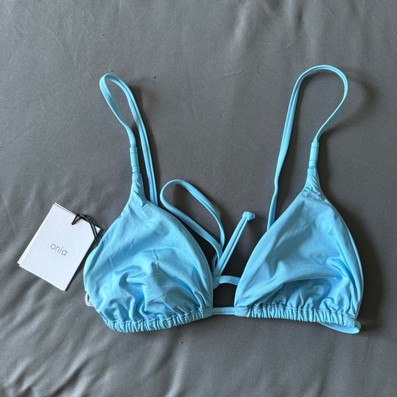 Onia | NWT Alexa Top in Capri Turquoise Blue Size Large - Picture 2 of 5